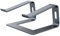 Bewahly Supporto PC Portatile, Ergonomico Supporto Computer Portatile, Staccabile Alluminio Ventilato Porta PC per MacBook Pro/Air, HP, Dell, Lenovo, Huawei MateBook, 10-17 Laptop Stand (Grigio)