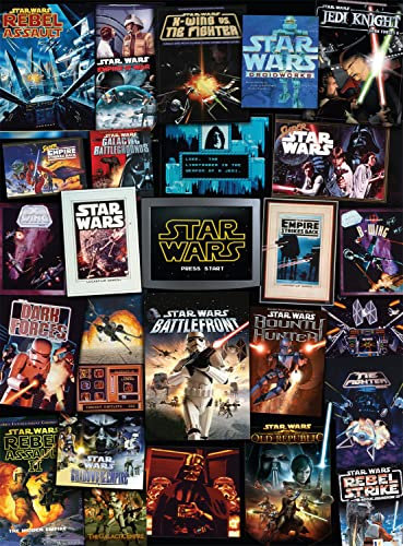 Buffalo Games - Star Wars Video Game Cover Collage - 1000 Piece Jigsaw Puzzle