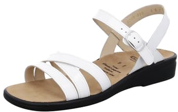 Ganter Damen Sonnica Sandale, Weiss, 39 EU Schmal