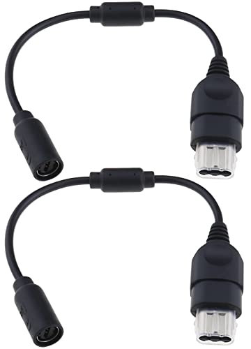 YINETTECH 2PCS Controller Breakaway Cable Compatible with Microsoft Xbox Consoles Controller Breakaway Converter Adapter Cable Cord Games Accessories 26cm