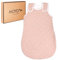 MOYO Baby Schlafsack in Rosé mit Tupfen I Atmungsaktiver Sommerschlafsack 1.0 TOG in 50/56 I Kinder-Schlafsack aus 100% Bio-Baumwolle I GOTS-zertifizierter Babyschlafsack für Neugeborene