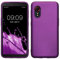 kwmobile Case kompatibel mit Samsung Galaxy Xcover 5 Hülle - Schutzhülle aus Silikon metallisch schimmernd - Handyhülle Metallic Violett
