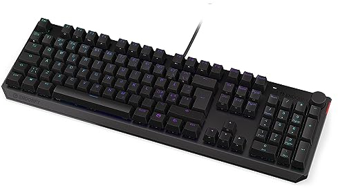ENDORFY Thock NO Red, Kailh Red linear switches, Full Size Mechanical Keyboard, Nordic Layout, PBT keycaps, Volume Control knob | EY5B010