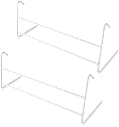 Amari Bargains Clothes Drying Rack - 2 Bar Radiator Airer - Space Saving Clothes Airer - Two Bar Lightweight Washing Line - Indoor Dryer Towel Rail - Cloth Hanging Laundry Racks - White (2)