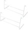 Amari Bargains Clothes Drying Rack - 2 Bar Radiator Airer - Space Saving Clothes Airer - Two Bar Lightweight Washing Line - Indoor Dryer Towel Rail - Cloth Hanging Laundry Racks - White (2)