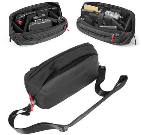 Tragetasche für Steam Deck, Tragbare Aufbewahrungstasche, Schützende Umhängetasche mit Taschen für ASUS ROG Ally, für Hori Split Pad Pro, für Switch