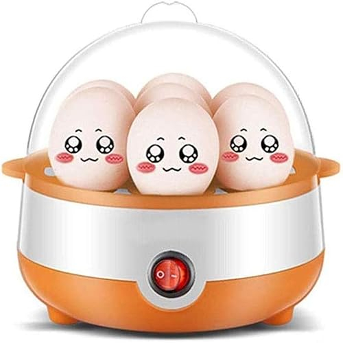 OUSIKA Rapid Egg Cooker,Electric Egg Boiler,Hard Boiled Egg Cooker with Auto Shut Off,Egg Electric Cooker Stainless Steel with Poacher & Steamer Attachment Steam
