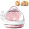 DXQCHDUO Tragbarer Hamsterkäfig mit Wasserflasche, Meerschweinchen-Tragetasche, Tragetasche für kleine Haustiere, Hamster-Reisetasche, Griff, Kunststoff, Rosa
