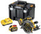 DEWALT - Sega circolare 190 mm 54 V XR FLEXVOLT + 2 batterie 9 Ah + caricatore + scatola TSTAK VI - DEWALT - DCS578X2-QW