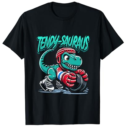 Maske T Rex Tormann - Tor Torhüter Eishockey Torwart T-Shirt