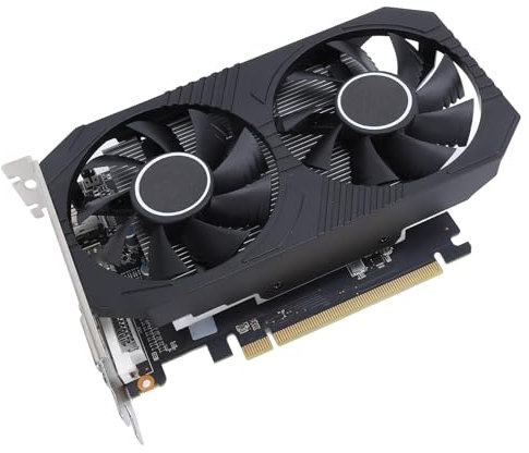 Bewinner RX 550 4 GB Grafikkarte, GDDR5 128 Bit Computer-Grafikkarte, Computer-Grafikkarten GPU mit VGA HDMI DVI D, Dual-Lüfter, 4K-Ausgang, Computer-GPU