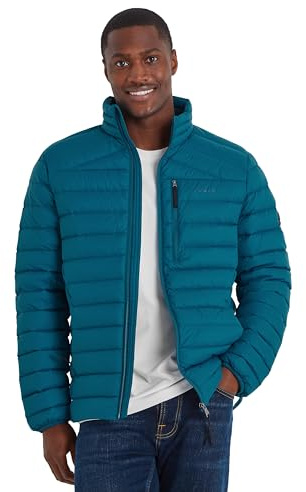 TOG24 North Mens RDS Certified Down Short Jacket Ultra Warm 90% Duck Down Superior Insulation Coat Which Packs Away Conveniently Into Chest Pocket & Doubles Up As Travel Pillow