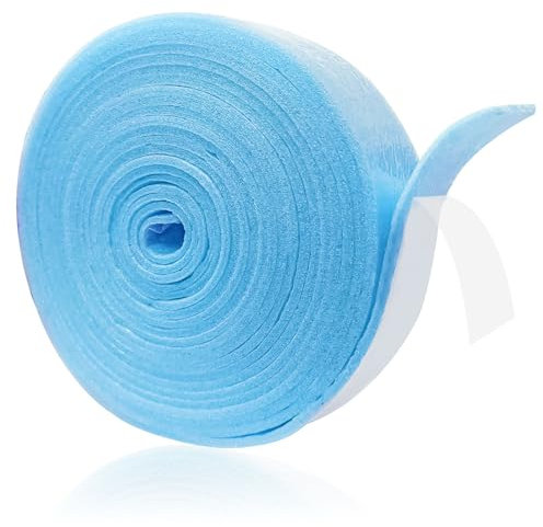 Randdämmstreifen, 50mm x 5mm x 10m Randdämmstreifen Selbstklebend, Randdämmstreifen für Ausgleichsmasse, Randstreifen Randdämmung Fußbodenheizung Estrich