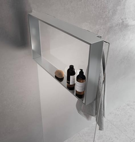 Novellini Kuadra Frame Ablage 60x40 cm Matt Chrom