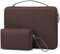 HYZUO 13,3-14 Pollici Custodia Rigida PC Portatile Borsa per MacBook Pro 14 M4/M3/M2/M1, MacBook Pro/Air 13, Dell Pro 13/14 Premium, 13,8-13,5 Surface Laptop, HP Spectre X360 13/14, Caffè Marrone