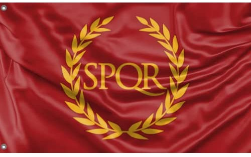 Bandera Del Imperio Romano Bandera De Balcón Duradero Garden Flag Multicolor Banderas De Bienvenida Para Patio Vacación Festivales 90X150 Cm