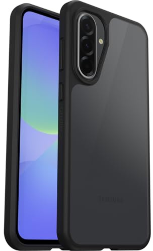 OtterBox React Series Hülle für Samsung Galaxy A36 5G, stoßfest, sturzsicher, ultraschlank, schützende Hülle, Getestet nach Militärstandard, Transparent/Schwarz
