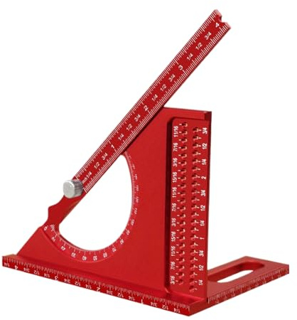 Tischler - Messwerkzeug und Layout aus Aluminiumlegierung | Rostfreies Messwerkzeug für Schreiner und Ingenieure