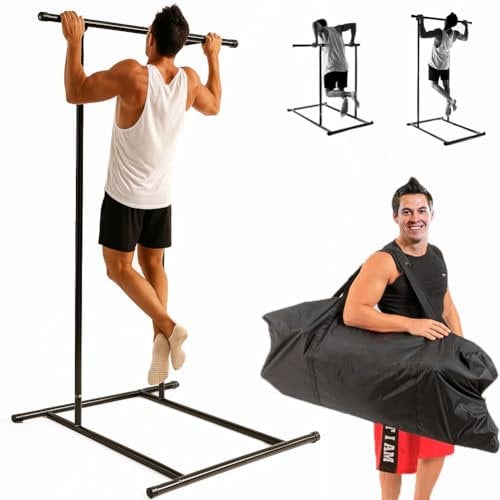 BAKAJI Power Tower Pull Up Mate Sbarre per Trazioni Modulabili per Fitness, Calisthenics con Borsa di Trasporto, Torre da Allenamento Componibile e Personalizzabile, Flessioni, Addominali, Dip Station