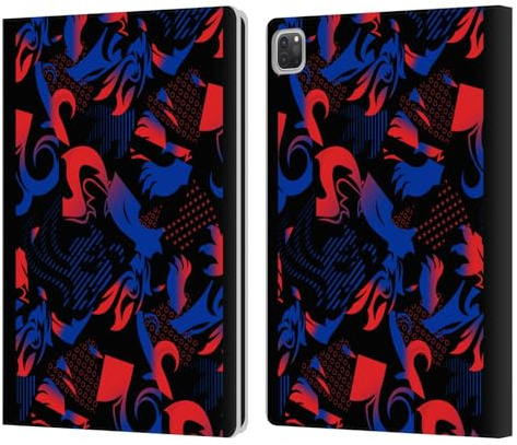 Head Case Designs Offizielle Rangers FC Third Muster 2024/25 Trikot Leder-Wallet-Hülle Kompatibel mit Apple iPad Pro 12.9 2020/2021/2022