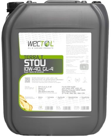 WECTOL Terra T 10W-40 STOU 20L / ACEA E3, API CG-4/SF, API GL-4, MIL-L2104 D, HLP 46-100