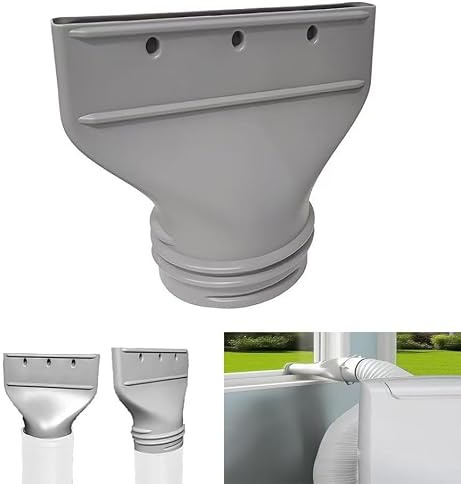 Klimaanlage Abluftschlauch Adapter Flach,Abluftschlauch Klimagerät Adapter 130mm/150mm für Fenster,Fensteradapter für Abluftschlauch,Flachschlauch Anschluss für Mobile Klimaanlage,Abzug,Trockner, Auto