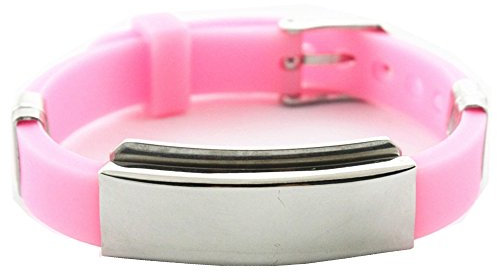 Bionic Jugendarmband pink rosa Ionen Silikon Magnetarmband Energetix 4you 604 gravierbar Breite 10 mm Größe S - XL