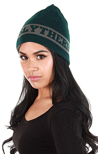 elope Harry Potter Slytherin House Reversible Knit Beanie Hat