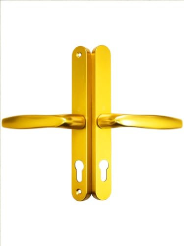 Fullex Gold Door Handle 68mm PZ 215mm Screw Fix 3840N