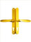 Fullex Gold Door Handle 68mm PZ 215mm Screw Fix 3840N