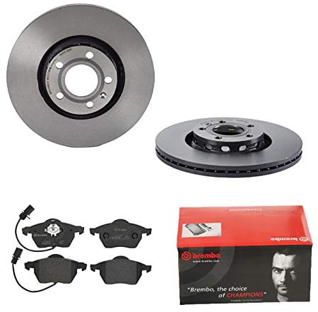 BREMBO BREMSSCHEIBEN Ø312MM + BREMSBELÄGE VORNE FÜR AUDI A6 C5 VW PASSAT B5.5