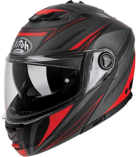 AIROH Unisex – Erwachsene Phantom S Helmet, Rot, M