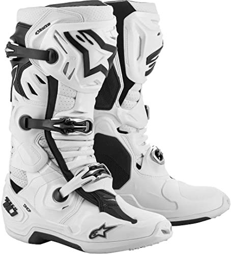 Alpinestars Tech 10 Supervented Stivali Motocross (White,10 (44.5))