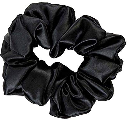 THXSILK Haar Seiden Haargummis Elastische Haarbänder Haargummis Pferdeschwanz Seile für Frauen Haarschmuck (Schwarz)