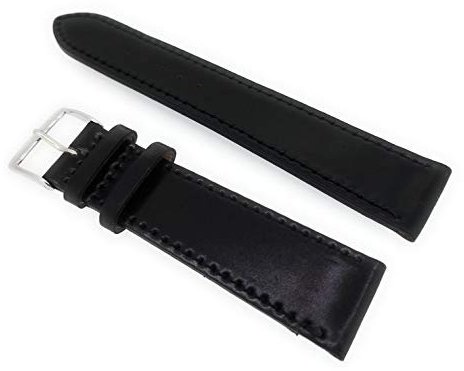 Sandtuhr Cordovan Shell Uhrenarmband 2. Wahl 20mm schwarz XS Kurze Länge Galopper-NL