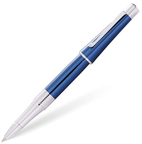 CROSS Beverly Translucent Cobalt Blue Lacquer Rollerball Pen