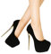 HOMDREAM High Heels 16CM High Heels Plus Size Sexy Pole Dance Schuhe Cosplay Sexy Männer Und Frauen,Black-44