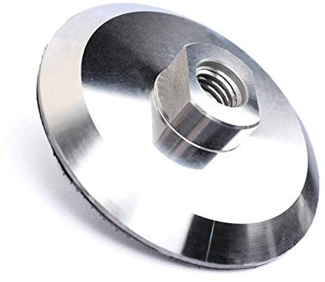 10,2 cm Polier-Stützpolster, robuste Aluminium-Rückseite für Diamant-Polierpad-Halter, Klettverschluss, 5/8-Zoll-11-Gewinde