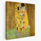 BKstuff Cadre Peinture oeuvre d'art, Reproduction sur Toile entoilée Oeuvres de Gustav Klimt (Le Baiser, Gustav Klimt, 75x75cm)