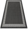 rugsx Tapis SISAL Flat Intérieur Extérieur– Moderne et résistant – pour Salon, Balcon, terrasse – Motif Grec – Noir/Crème 200x290 cm