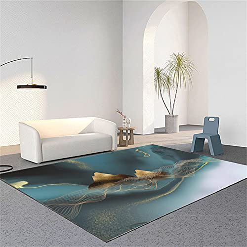 Deco Chambre Garçon Bleu vert Tapis Carreaux De Ciment 180x280cm Tapi Salon Style D'encre Salon Chambre Antidérapant Résistant À L'usure chambre ado design tapis de cuisine decoration chambre enfant f