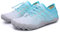 AONETIGER Chaussures Aquatiques Homme Femme Chaussures d'eau Léger Respirant Chaussures Pieds Nus Séchage Rapide Antidérapant Surf Chaussures de Nager Plongée(Blanc Bleu,44EU)