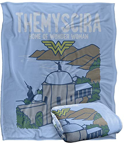 WONDER WOMAN Blanket, 152 x 127 cm The Island Nation Silky Touch Super Soft Throw Blanket