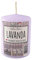 Candela profumata alla Lavanda Ø 7 cm h. 10 cm - Senza allergeni