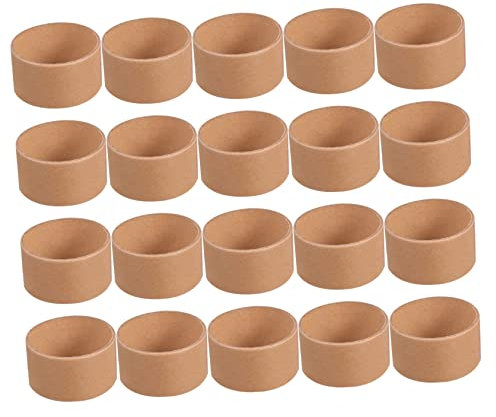 EXCEART 20st Weißer Papierkern Papierröhren Zum Basteln Papierröhrchen Zugrohr Handgefertigte Projekte Rohre Papprohr Karton Zylinderrohr Aus Papier Papierrohr Ziehrohr Kraftpapier Student