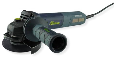 Titan PSUM13 EC - Winkelschleifer - Brushless - 1300Watt - Anti-Vibrationsgriff in 2 Positionen montierbar - für 125mm Ø Trennscheiben - Schutzhaube mit Schnellspanner