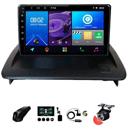 BOJONTN 9 Zoll 2 Din Android 12 Autoradio,für Volvo C30 S40 V50 C70 2006-2012,mit CarPlay Rückfahrkamera Lenkradsteuerung Bluetooth GPS Navigation FM Digitalradio Mikrofon (Size : Y30 4+32G)