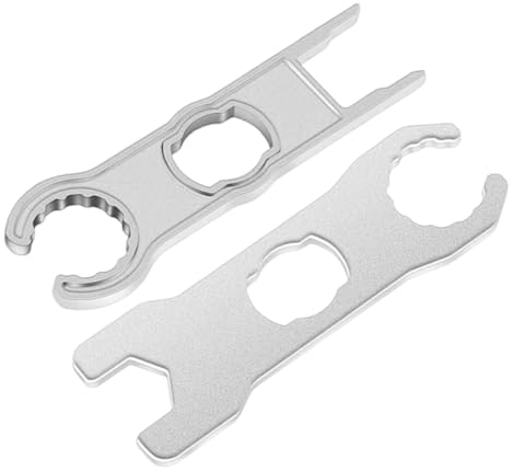 Rixotix 2 Stück Schlüssel Spanner Set Werkzeug Montage-Werkzeug für MC4-Stecker für PV-Stecker zum Festschrauben der Kappe und zum Trennen von Stecker und Buchse für Solarpanel-Kabel, PV-Systemdraht