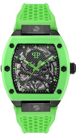 Philipp Plein Herren Uhr Automatik The $KELETON PWBAA2324 Silikon