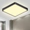 LQWELL® Deckenleuchte LED Deckenlampe, IP44 Wasserfest Badlampe Quadrat Flach 18W 3000K 1980LM Modern Schlicht Lampe Dünn für Wohnzimmer Badezimmer Schlafzimmer Küche Flur Keller Büro, 220 * 24mm